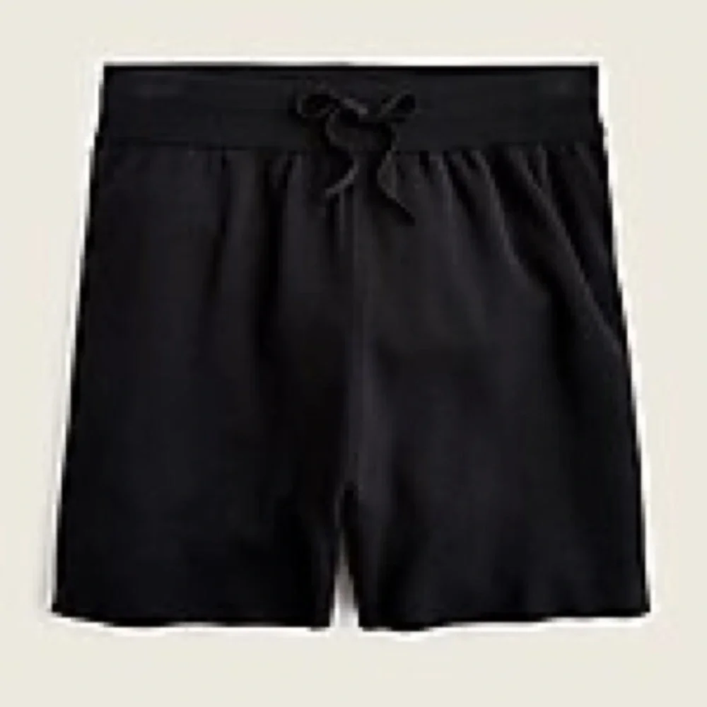 J.Crew Drawstring silk-blend sweater-short lounge-wear AZ248